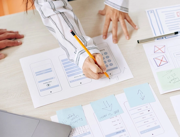 Portrait of adult male working from home at night